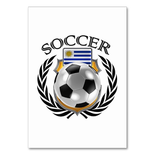 Uruguay Soccer 2016 Fan Gear Kaart (Achterkant)