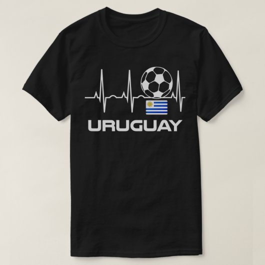 Uruguay Soccer Jersey Uruguay Futbol Gift T-shirt (Design voorkant)