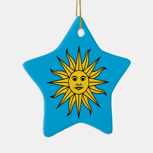 Uruguay Sol de Mayo Keramisch Ornament (Rechts)