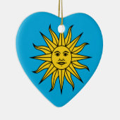 Uruguay Sol de Mayo Keramisch Ornament (Rechts)