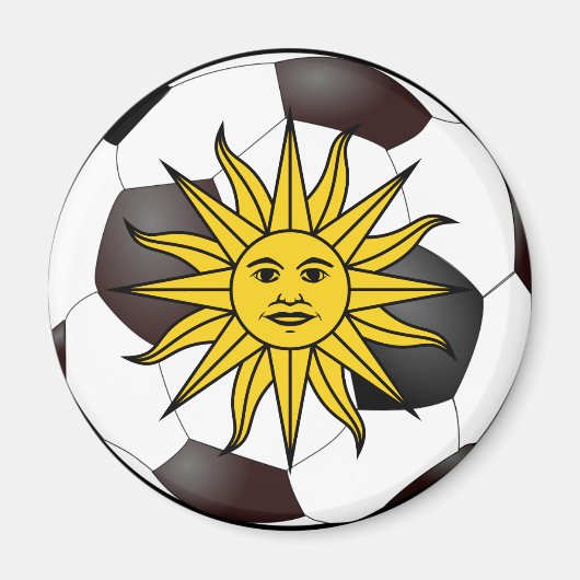 Uruguay "Sol de Mayo" Magneet (Voorkant)