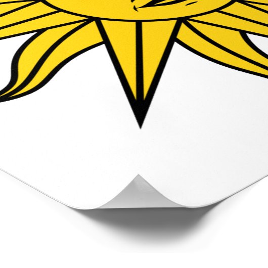 Uruguay Sol de Mayo Poster (Hoek)