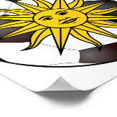 Uruguay "Sol de Mayo" Poster (Hoek)