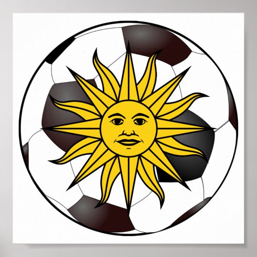 Uruguay "Sol de Mayo" Poster (Voorkant)