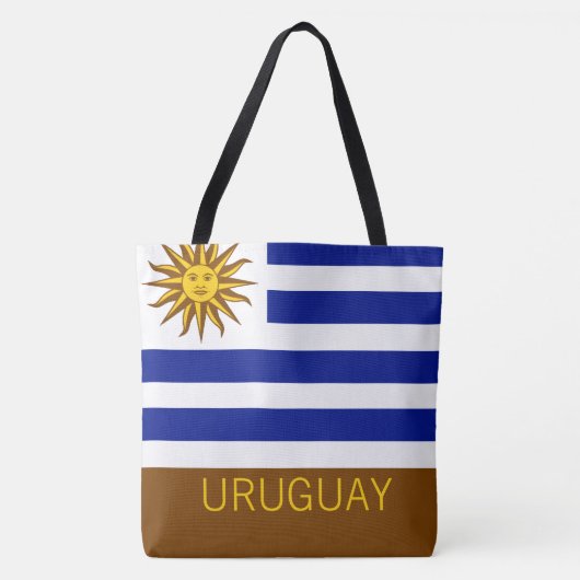 Uruguay Striped Flag Country Travel Keepsake Tote Bag (Voorkant)