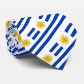 Uruguay-Stropdassen, mode Uruguay-vlag, bedrijf Stropdas (Opgerold)