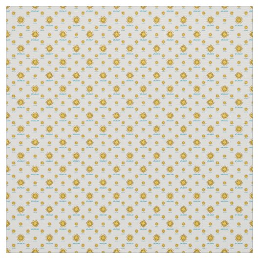 Uruguay Symbool Motif Patroon Stof (Swatch)