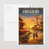 URUGUAY – Tijdloze Kustcharme Briefkaart (Voorkant / Achterkant)