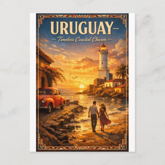 URUGUAY – Tijdloze Kustcharme Briefkaart (Voorkant)