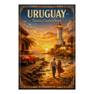 URUGUAY – Tijdloze Kustcharme Perfect Poster