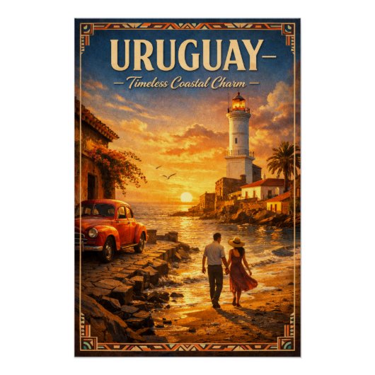 URUGUAY – Tijdloze Kustcharme Perfect Poster (Voorkant)