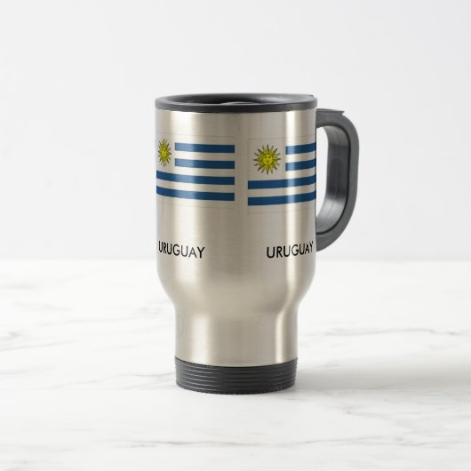 Uruguay Travel Mug Reisbeker (Voorkant rechts)