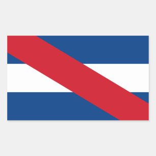 Uruguay/Uruguayaanse Artigas Vlag Rechthoekige Sticker