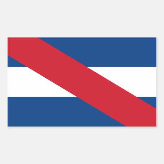 Uruguay/Uruguayaanse Artigas Vlag Rechthoekige Sticker (Voorkant)