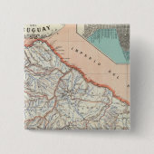 Uruguay Vierkante Button 5,1 Cm (Voorkant)