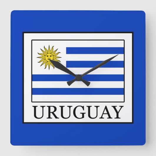 Uruguay Vierkante Klok (Voorkant)