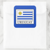 Uruguay Vierkante Sticker (Tas)