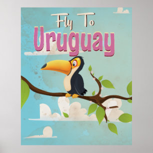 Uruguay vintage reisposter. poster