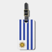 Uruguay-vlag Bagagelabel (Voorkant verticaal)