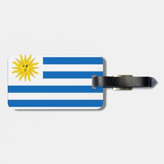 Uruguay-vlag Bagagelabel (Achterkant horizontaal)