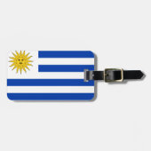 Uruguay-vlag Bagagelabel (Voorkant horizontaal)
