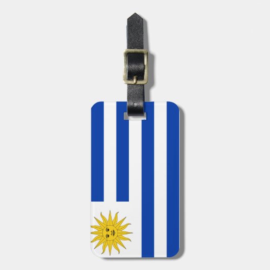 Uruguay-vlag Bagagelabel (Voorkant verticaal)