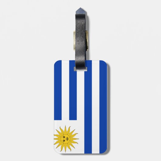Uruguay-vlag Bagagelabel (Achterkant verticaal)