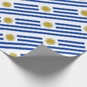 Uruguay vlag Banda Oriental Cadeaupapier (Hoek)