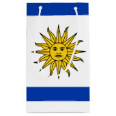 Uruguay vlag Banda Oriental Klein Cadeauzakje (Achterkant)