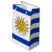 Uruguay vlag Banda Oriental Klein Cadeauzakje (Achterkant Gekanteld)
