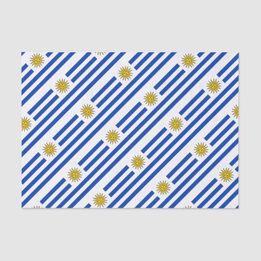 Uruguay vlag Banda Oriental Tissuepapier (Voorkant)
