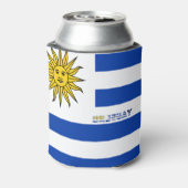 Uruguay-vlag Blikjeskoeler (Blikje Achterkant)