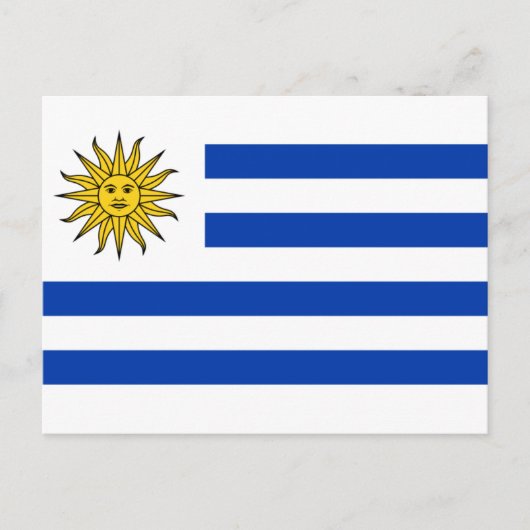 uruguay vlag briefkaart (Voorkant)