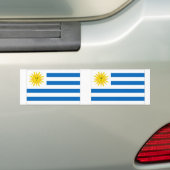 Uruguay-vlag Bumpersticker (Op auto)