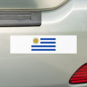 Uruguay-vlag Bumpersticker (Op auto)