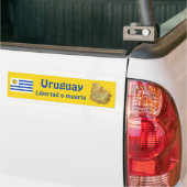 Uruguay Vlag en Landkaart Bumpersticker (Op Truck)