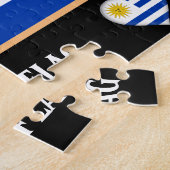 Uruguay-vlag en Uruguayaans land / Uruguay Legpuzzel (Zijkant)