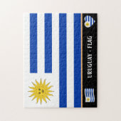 Uruguay-vlag en Uruguayaans land / Uruguay Legpuzzel (Verticaal)