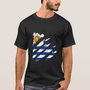 Uruguay Vlag Erfgoed Klauw Uruguayaanse Trots Urug T-shirt