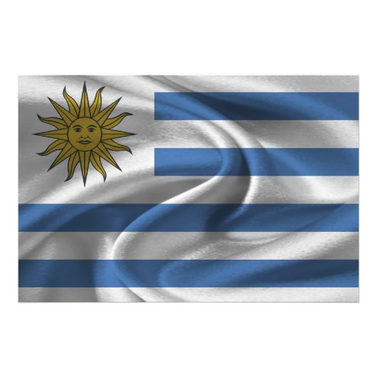 Uruguay-vlag Foto Afdruk (Voorkant)
