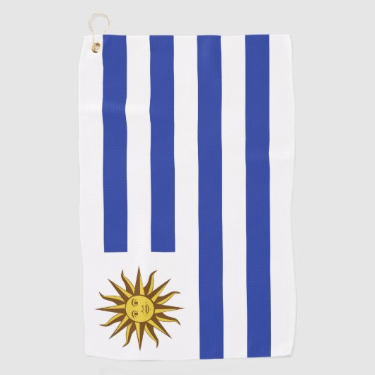 Uruguay-vlag Golfhanddoek (Voorkant)