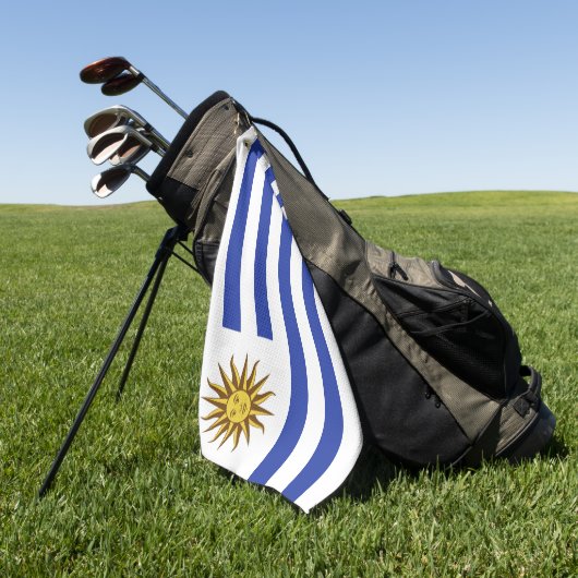 Uruguay-vlag Golfhanddoek (Groen)