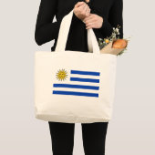 Uruguay-vlag Grote Tote Bag (Voorkant (product))