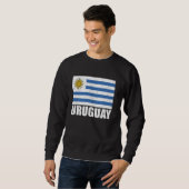Uruguay Vlag Grunge Souvenir Uruguay Trui (Voorkant volledig)