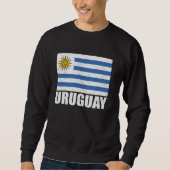 Uruguay Vlag Grunge Souvenir Uruguay Trui (Voorkant)