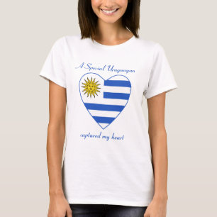 Uruguay Vlag Hartendief T-Shirt