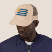 Uruguay Vlag Hoed Trucker Pet (In situ)