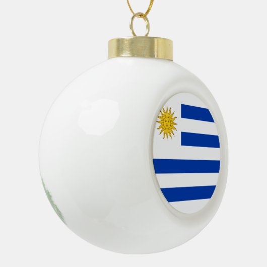 Uruguay-vlag Keramische Bal Ornament (Links)