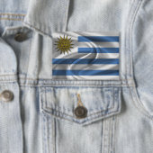 Uruguay Vlag Knop Button (Insitu)