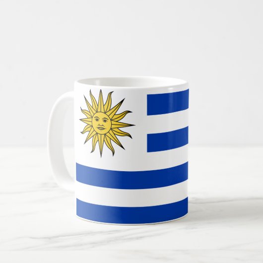 Uruguay-vlag Koffiemok (Voorkant links)